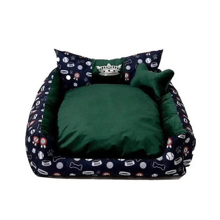 GO GIFT Dog and cat bed XL - green - 100x90x18 cm - To sleep (universal)DLZ-DSU<<<For petsDLZ<<<ActionPL