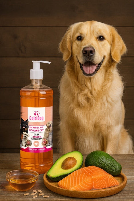 GOLD DOG - salmon oil for dogs and cats - 1 l