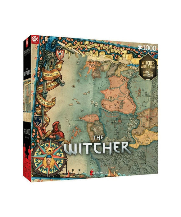Good Loot The Witcher: Northern Kingdom Map Jigsaw puzzle 1000 pc(s) - PuzzleGDG-PUZ<<<Gadgets for playersGDG<<<ActionPL