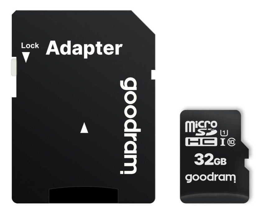 Goodram Microcard 32 GB micro SD HC UHS-I class 10 memory card SD adapter (M1AA-0320R12) - Memory cards<<<Photo