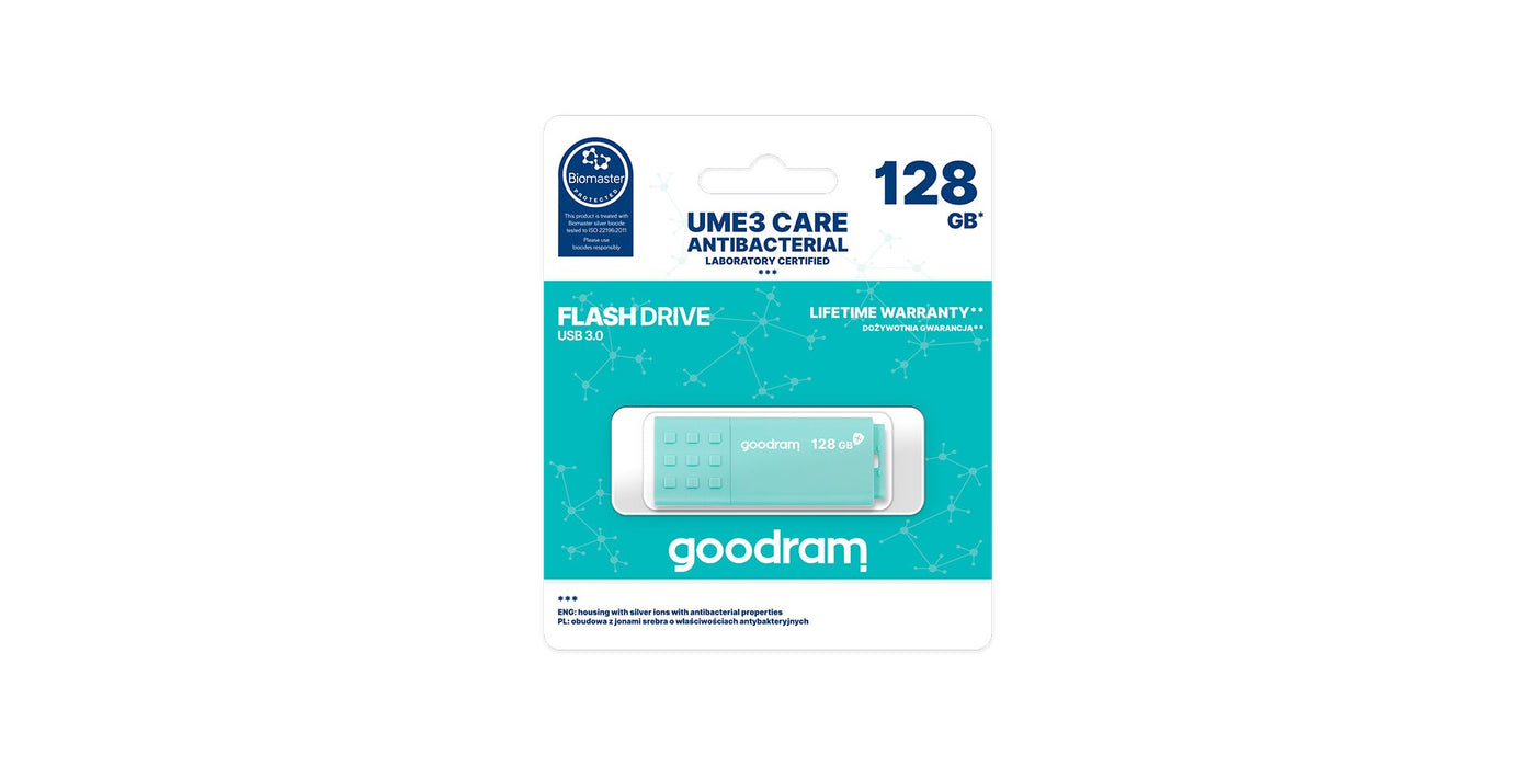 USB stick GoodRam USB 3.0 UME3 CARE Turquoise 16 GB