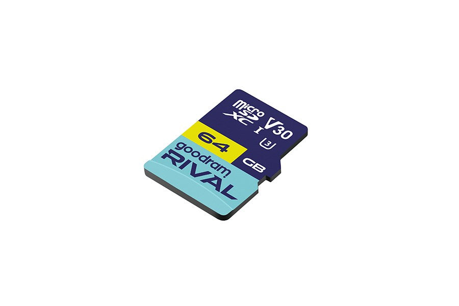 GOODRAM RIVAL M3AA 64 GB MicroSDXC V30 UHS-I U3 + adapter (GGSM3AA-0640R12)