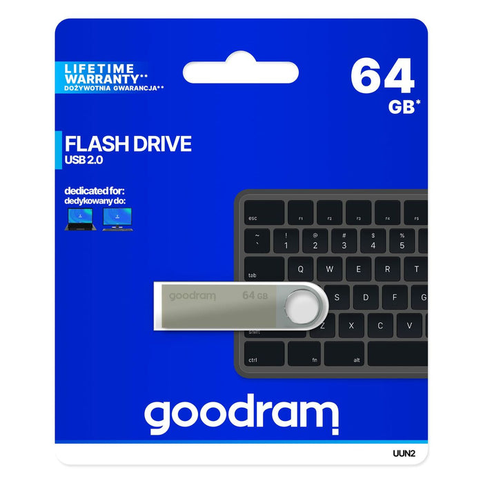 USB stick GoodRam UUN2-0640S0R11 Silver 64 GB