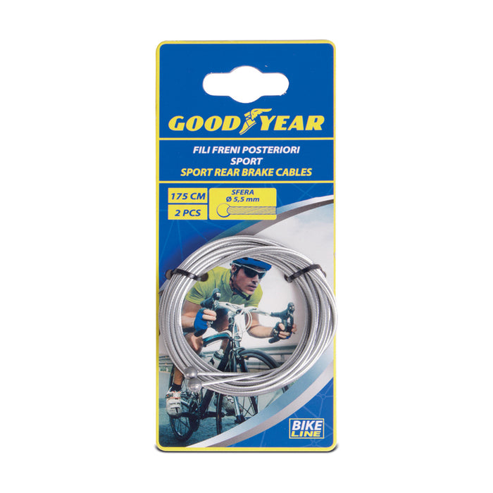 SPORT BRAKE CABLE 175 CM GOODYEAR