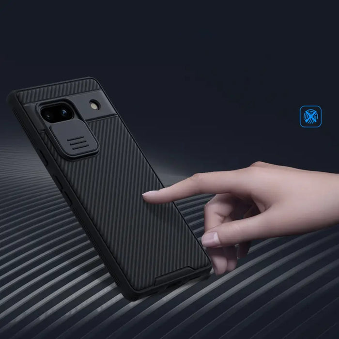 Google Pixel 7a armored case with Nillkin CamShield Pro Case - black - Cell phone cases and covers<<<HurtelXML