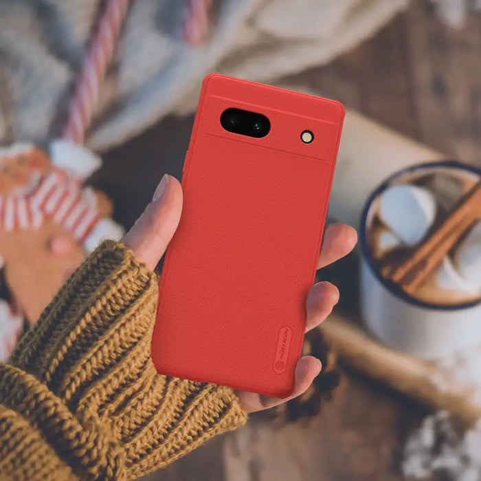Google Pixel 7a Hard Case Nillkin Super Frosted Shield Pro Hard Case - Black - Cell phone cases and covers<<<HurtelXML