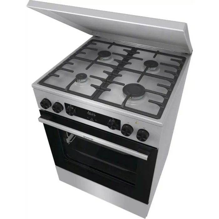 Gorenje GKS6C71XF Freestanding cooker with oven Silver - Free-standing kitchensAGD-KWS<<<Home Appliance