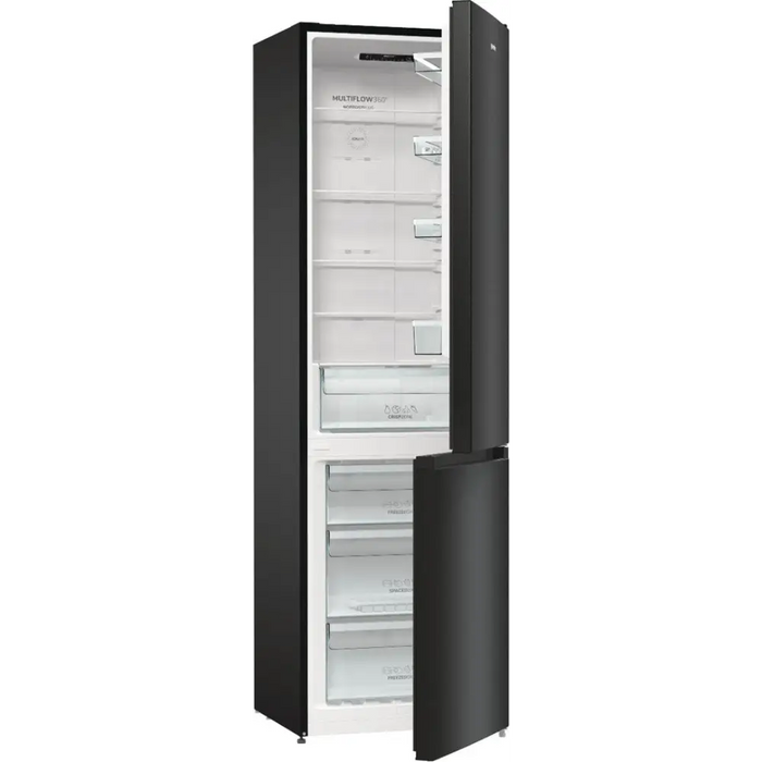 Gorenje NRK6202EBXL4 fridge-freezer Freestanding 331 L E Black - Freestanding refrigerator-freezers