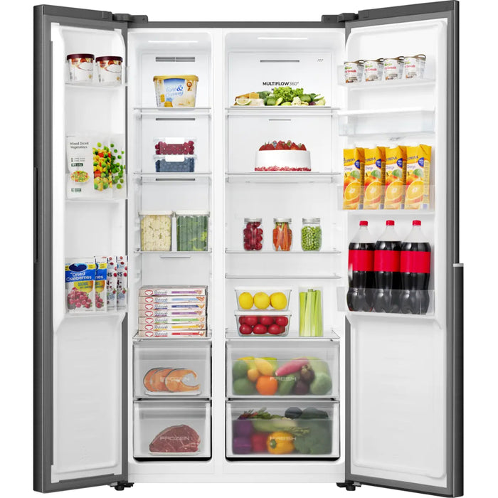 Refrigerator with freezer GORENJE Side by Side NRS917E41BXWD, 541 l, NoFrost Plus, 178.6 cm