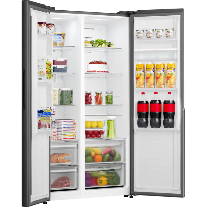 Refrigerator with freezer GORENJE Side by Side NRS917E41BXWD, 541 l, NoFrost Plus, 178.6 cm