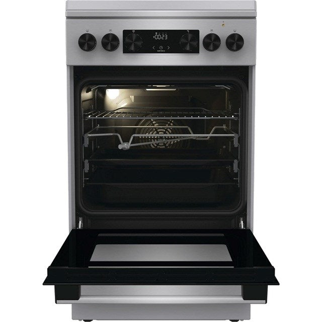 Gorenje GKS5C71XF Freestanding cooker with oven Silver