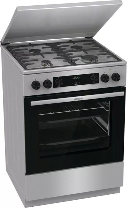 Gorenje GKS6C71XF Freestanding cooker with oven Silver