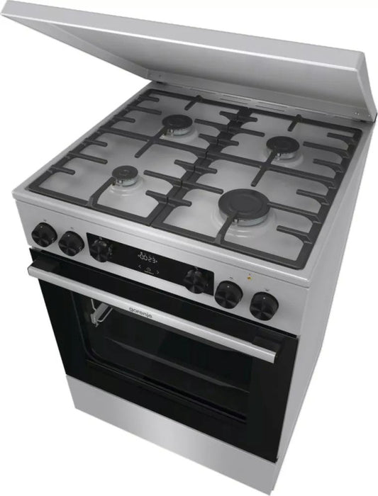 Gorenje GKS6C71XF Freestanding cooker with oven Silver