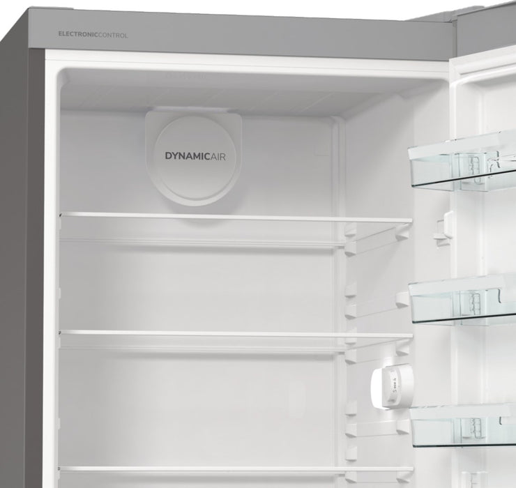 Gorenje R619EES5 fridge Freestanding 398 L E Grey, Metallic