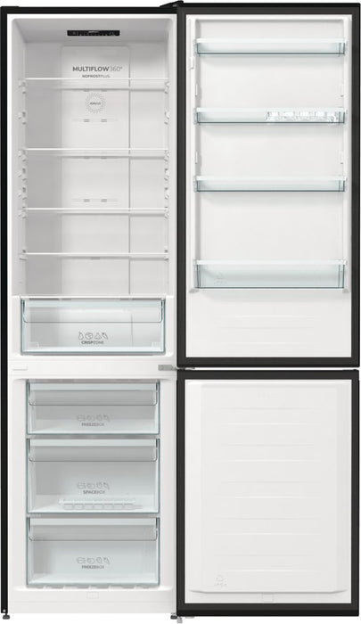 Gorenje NRK6202EBXL4 fridge-freezer Freestanding 331 L E Black