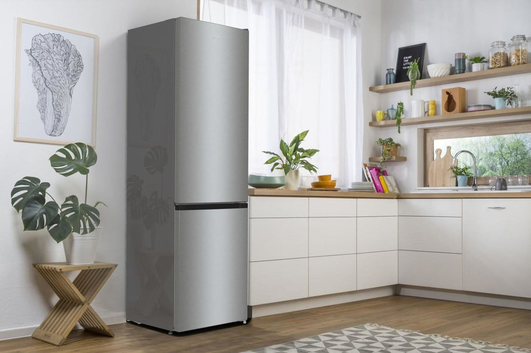 Gorenje NRK6202EXL4 fridge-freezer Freestanding 331 L E Grey