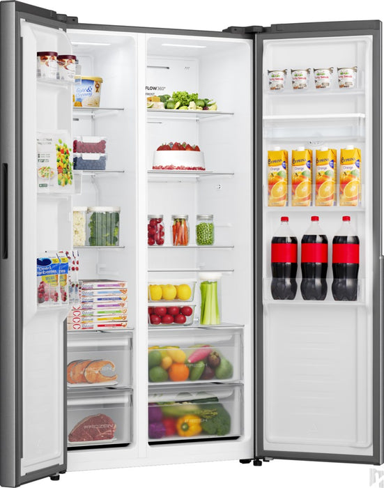 Gorenje NRS917E41XWD side-by-side refrigerator Freestanding 541 L E Stainless steel
