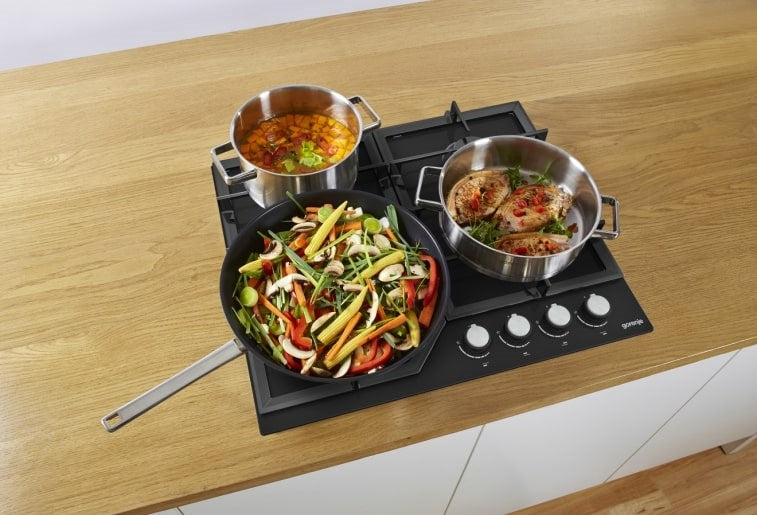 Gorenje GT641KB hob Black Built-in 60 cm Gas 4 zone(s)