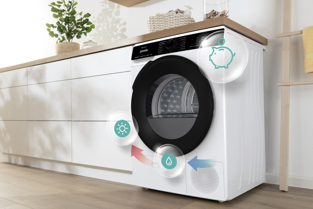 Gorenje DPNA92WIFI tumble dryer Freestanding Front-load 9 kg A++ Black, White