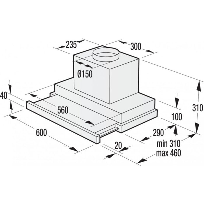 Built-in hood GORENJE BHP623E13X