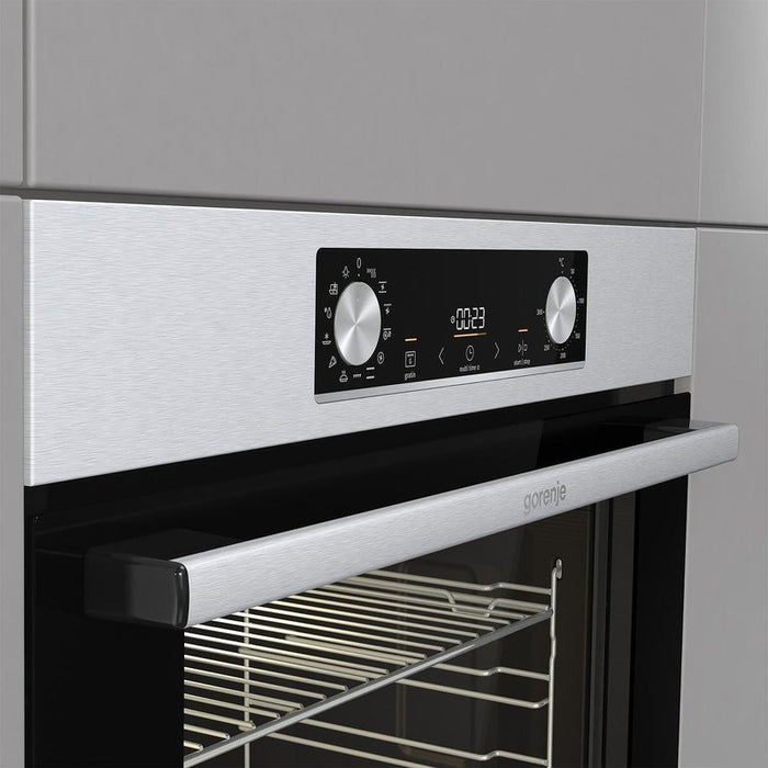Built-in oven Gorenje BO6737E02X, 77, A, Mechanical