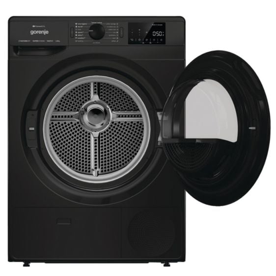 Dryer GORENJE DPNE82GNLWIFI/B, 8 kg, Heat pump, Wi-Fi, Black