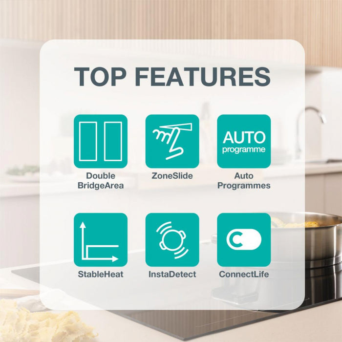 Built-in hob GORENJE GI6442BSCWF, Induction, 60 cm