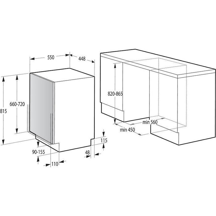 Built-in dishwasher GORENJE GV520E15