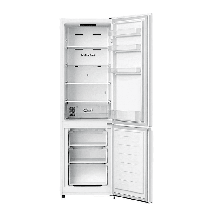 Refrigerator with freezer Gorenje NRK418EEW4, 255 l, E, No Frost, White