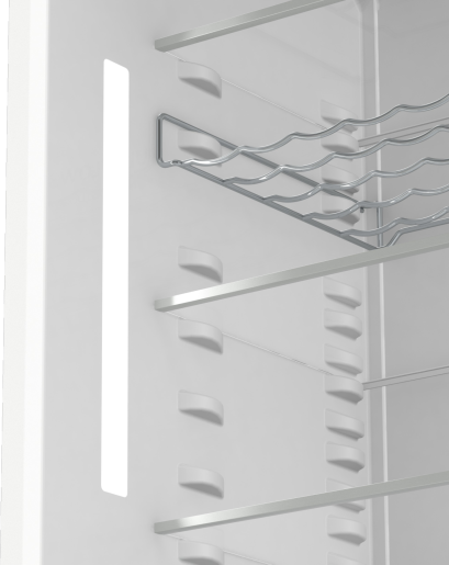 Built-in refrigerator with freezer Gorenje NRKI619D61WFE, 377 l, D, No Frost, White, Yes