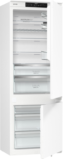 Built-in refrigerator with freezer Gorenje NRKI619D61WFE, 377 l, D, No Frost, White, Yes