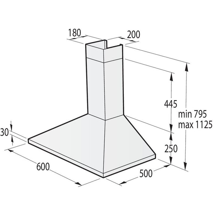 Gorenje WHC63CLI hood