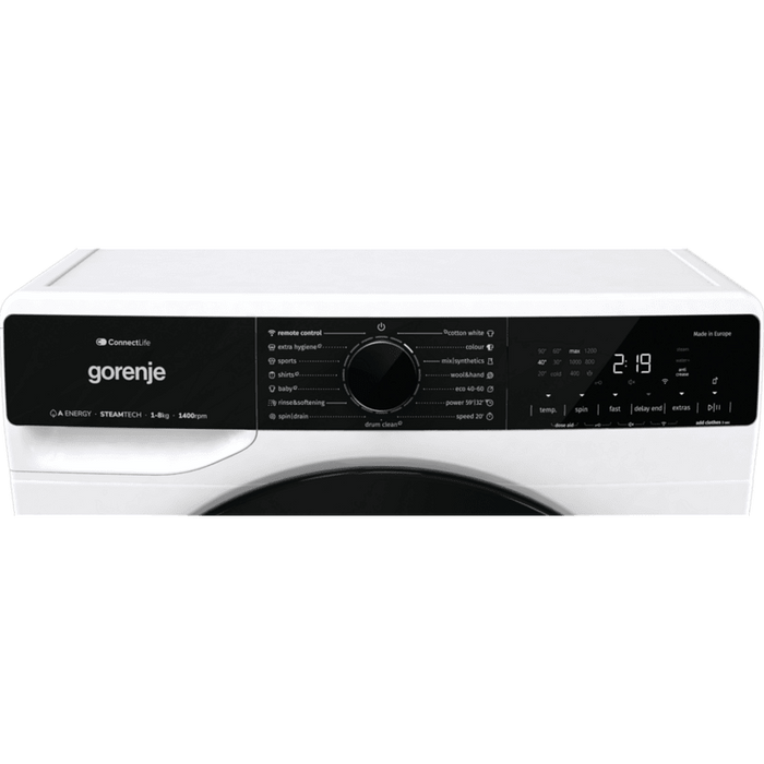Washing machine GORENJE WPNA84A2TSWIFI, 8 kg, 1400 rpm.