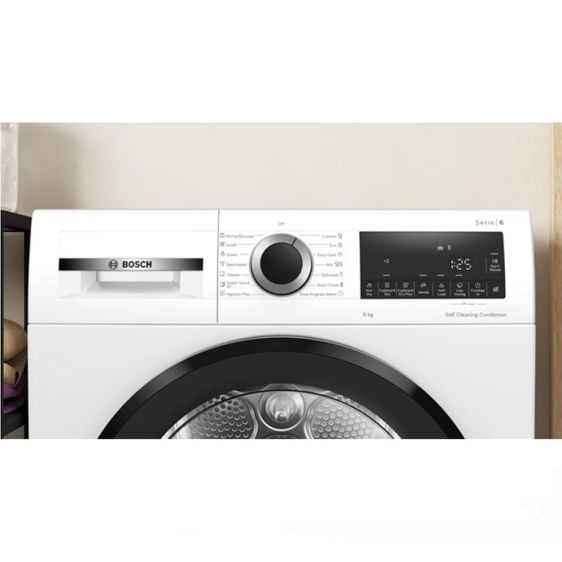 BOSCH WQG14501BY Dryer, 9 kg, Heat Pump, Auto Dry, SelfCleaning Condenser