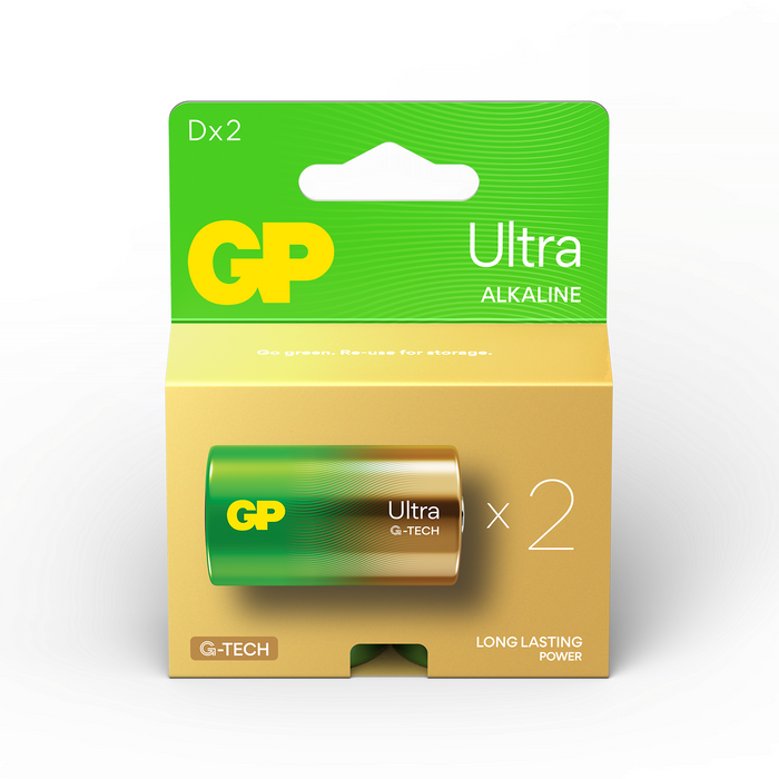 Alkaline battery GP ULTRA LR20 /2 pcs. in package/ 1.5V GP-BA-13AU21-SB2