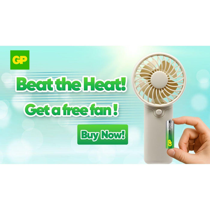 GP SUMMER PACK Alkaline batteries Super AA x 12 pcs. + Super AAA x 12 pcs. + Fan/ Fan/ GP BATTERIES