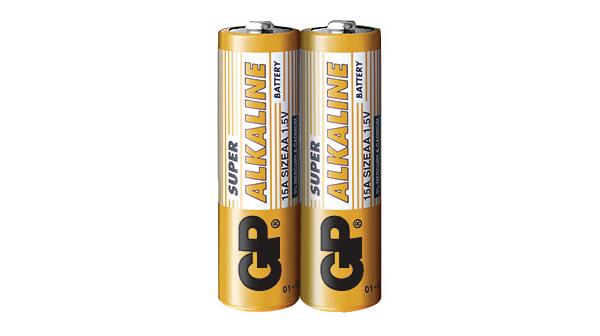Alkaline battery GP SUPER LR6 AA, 2 pcs. in packaging / shrink, 1.5V, GP-BA-15A21-S2