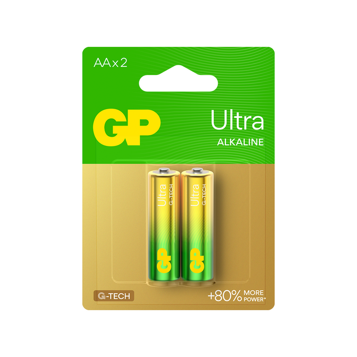 Alkaline battery GP ULTRA LR6 AA /2 pcs. in package/ 1.5V GP, GP15AU