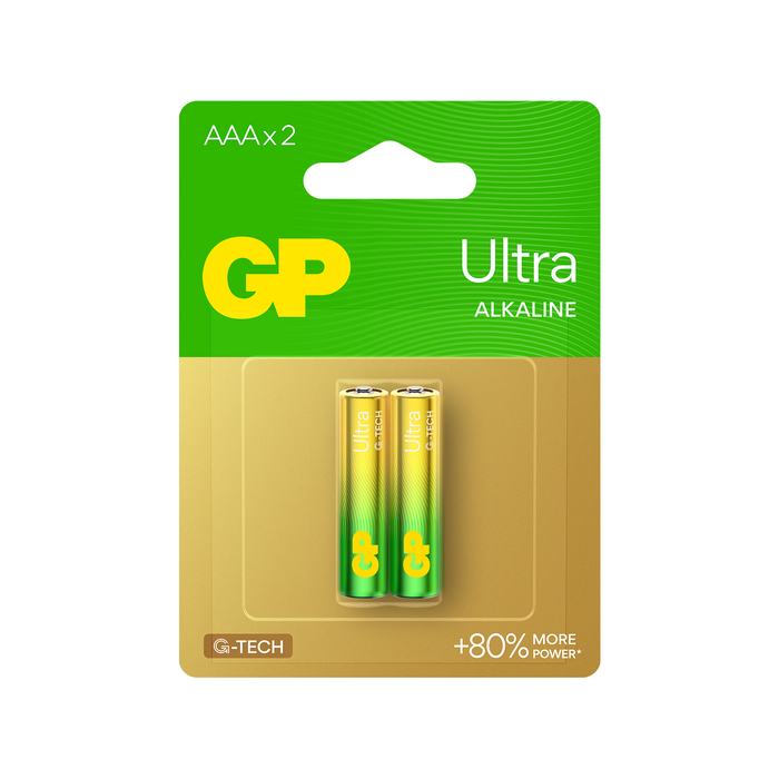 Alkaline battery GP ULTRA LR03 AAA /2 pcs. in package/blister 1.5V GP,GP24AU
