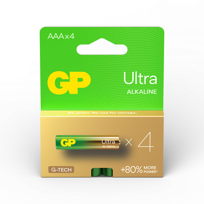 Alkaline battery GP ULTRA LR03 AAA /4 pcs. in package/blister 1.5V GP,GP24AU