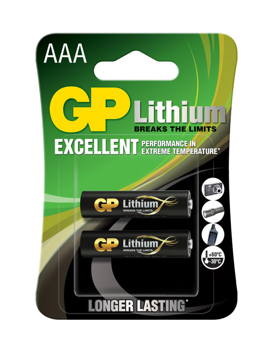 Lithium battery GP CR03 AAA 1.5V 2 pcs. in a blister