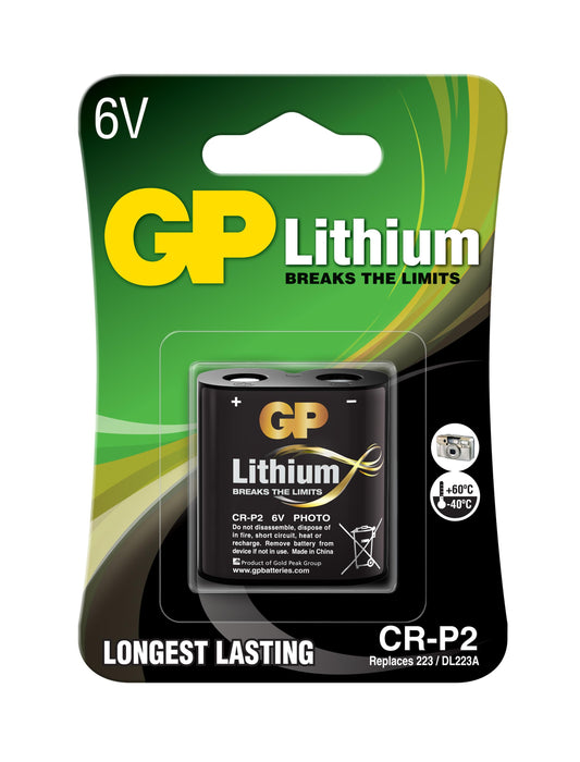 Photo lithium battery GP CR-P2, 6V