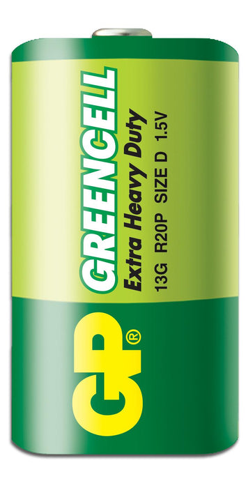Zinc carbon battery GP R20, Greencell 13G-U2, 2 pcs. in packaging, blister, 1.5V