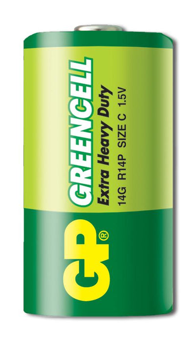 Zinc carbon battery GP R14 14G-U2 Greencell, 2 pcs. in packaging, BLISTER, 1.5V
