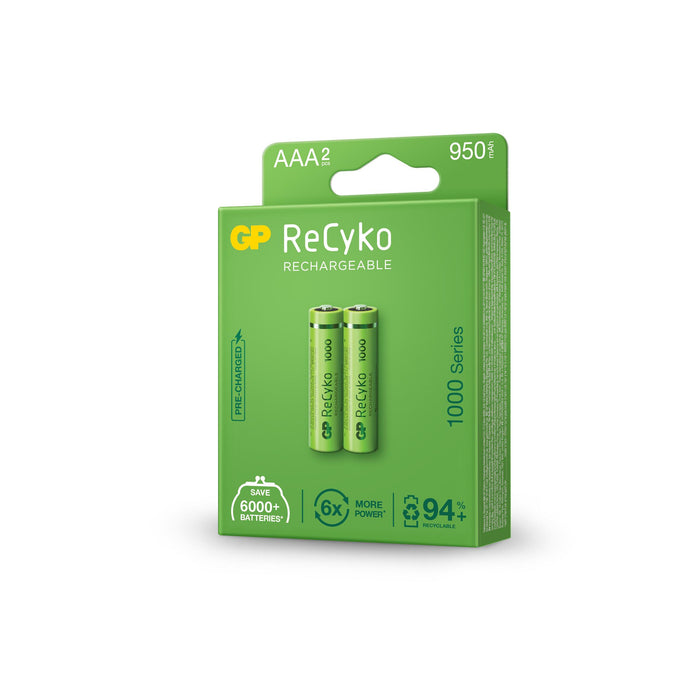 Accumulator Battery GP R03 AAA 1000mAh NiMH 100AAAHCE-EB2 2 pcs. in GP packaging