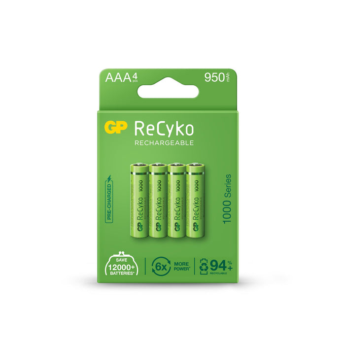 Accumulator Battery GP R03 AAA 1000mAh NiMH 100AAAHCE-EB4 4 pcs. in GP packaging
