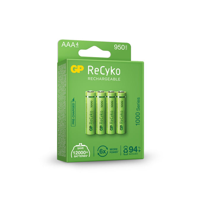 Accumulator Battery GP R03 AAA 1000mAh NiMH 100AAAHCE-EB4 4 pcs. in GP packaging