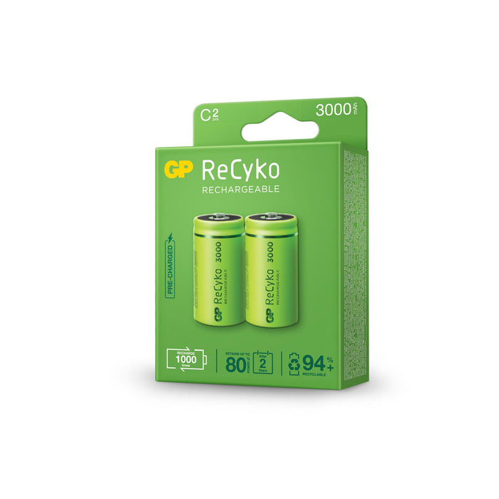 Rechargeable Battery ReCyko, Size C, LR14, 3000mAh, 1.2V