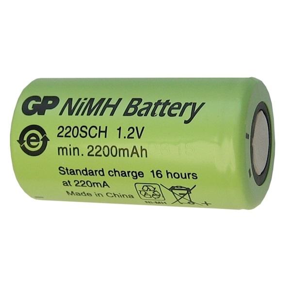 Rechargeable battery GP NiMH SC 1.2V 2200mAh 1pc. GP BATTERY