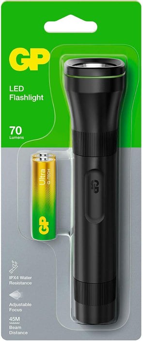 Flashlight GP BATTERIES C107B LED 70 lumens 2*AA battery